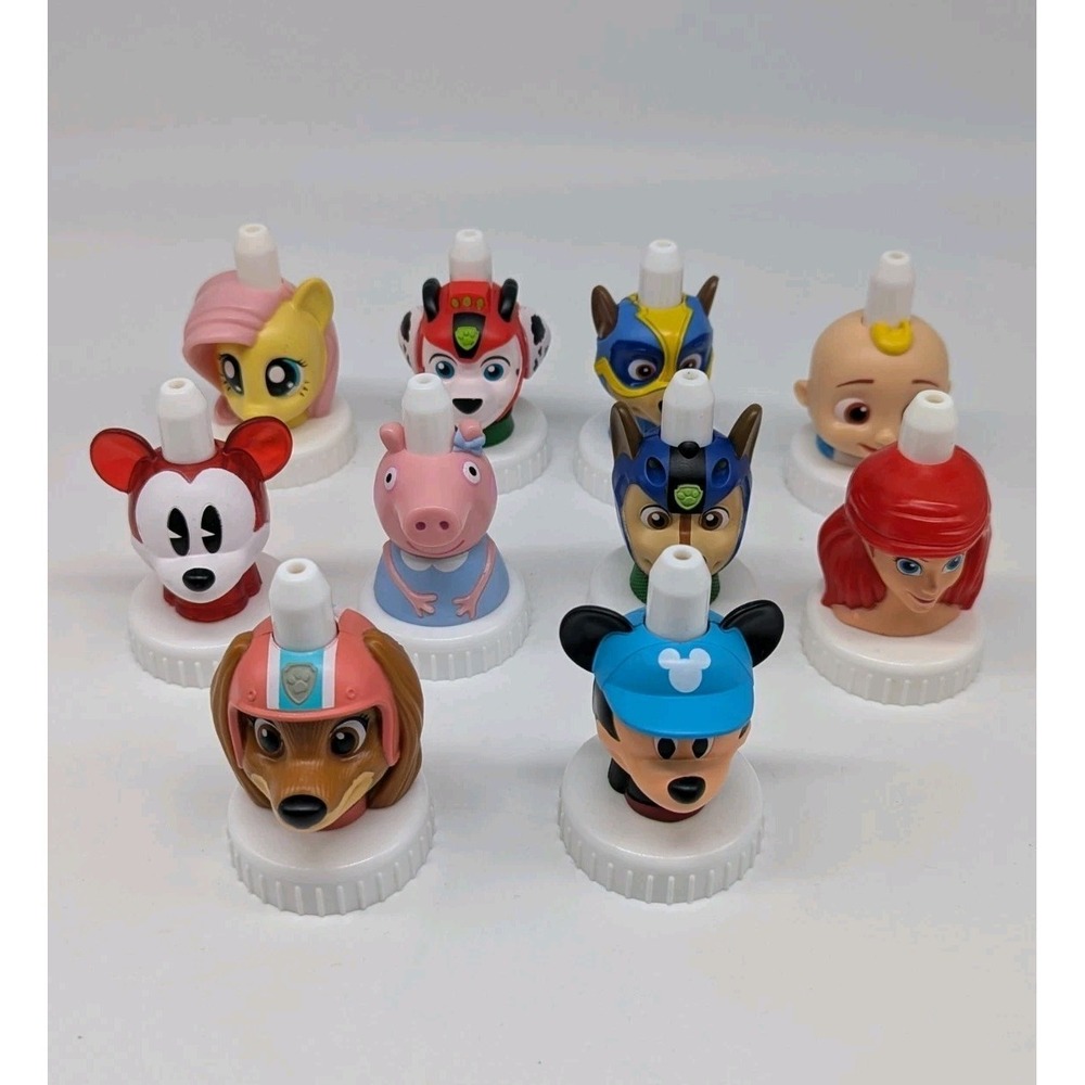 Good 2 Grow Bottle Topper Spout Paw Patrol Pony Ariel Cocomelon Peppa Mickey Lot